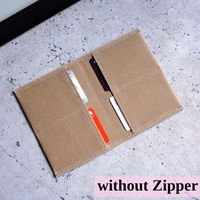 Dompet Paspor Kanvas Berlapis Lilin Grosir Pria Wanita, Banyak Slot Kartu, Kantong Minimalis, Tempat Paspor