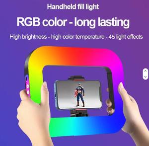 Kit vidéo pour smartphone <span class=keywords><strong>avec</strong></span> lumière, batterie 8000 mAh, LED RGB portable, idéal pour la caméra, <span class=keywords><strong>TikTok</strong></span>, YouTube, le maquillage et le vlogging - Product Image 2