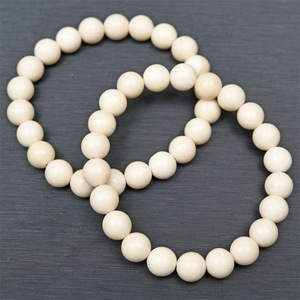 Bracelet pour femme HONGZHUO en perles de fossile blanc naturel, brin unique, taillé, poli, livraison directe d'usine - Product Image 3