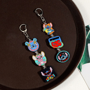Custom PVC <b>Anime</b> Cartoon Multi-Layer UV Printed <b>Keychain</b> Pendant for Student Schoolbags-Fashion Trend Souvenir - Product Image 2