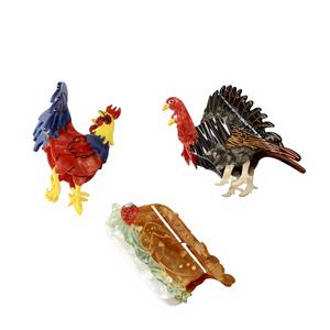 Nuova Serie di Fermagli per Capelli a Forma di Pulcino Dolce, Clip in Acetato Artigianali, Accessori per Capelli di Alta Qualità - Product Image 1