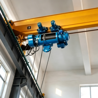 Palans électriques mobiles à câble pour levage de matériaux 3m 6m 9m 12m 500 kg 3t