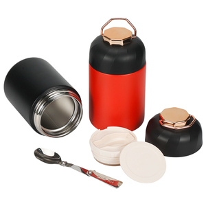 Olerd - Recipiente Térmico Clásico <span class=keywords><strong>de</strong></span> Acero Inoxidable <span class=keywords><strong>de</strong></span> 600 ml con Asa y Tapa Hermética, para <span class=keywords><strong>Alimentos</strong></span>, Sopa, para Camping, para Comida Caliente/Fría - Product Image 3