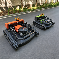 Robot Pemotong Rumput Cerdas Otomatis Tanpa Kabel dengan Mesin 764cc dan Kontrol Jarak Jauh