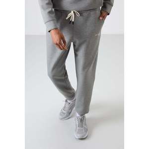 Conjunto Deportivo para Hombre en Algodón Gris Melange, Grueso, Suave, Texturizado, con Bordado - 85255 - Gb melange/gb melange - Product Image 4
