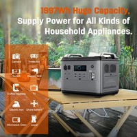 Centrale Électrique Portable Sorein 2000W EcoFlow 1000W 2000W 3000W, Générateur à Batterie LiFePO4 110V 220V, Recharge Solaire