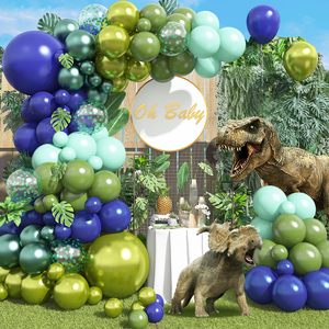 Ballons en aluminium sur le thème des dinosaures de dessin animé mignon ballon tyrannosaure décoration de fête d'anniversaire fournitures de fête de la jungle cadeau - Product Image 2