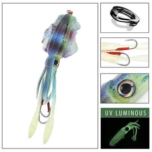 Señuelo de pez de tinta suave SI01, <span class=keywords><strong>Sepia</strong></span> biónica, brillo luminoso UV colorido, <span class=keywords><strong>pulpo</strong></span> que se hunde, cebo suave de ojos 3D al por mayor - Product Image 4