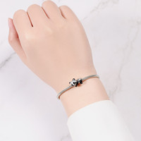 PANBUEATY Bijoux en argent plaqué en alliage de cuivre pour femmes Pendentifs à breloques à la mode avec perles de paresseux Panda Zircon Enfants