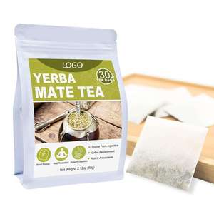 Té de <span class=keywords><strong>Yerba</strong></span> Mate Fresco, Libre de Polvo, 100% Orgánico Certificado, Sin OMG, Contiene Cafeína, Adelgazante, Bolsitas de Té Degradables, 2g*30 Paquetes - Product Image 1