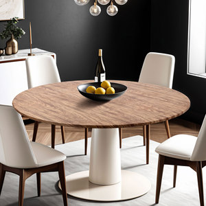 Tovaglia Rotonda in PVC Elastico con Stampa Effetto Legno Rustico HuiHe, Antimacchia e Antiscivolo, Protezione per <span class=keywords><strong>Tavolo</strong></span> da Pranzo 40/48/60 Pollici - Product Image 6