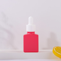 Vente en gros de flacons compte-gouttes carrés en verre de 15 ml pour sérum de soin de la peau, huile essentielle, huile corporelle, flacons d'huile essentielle