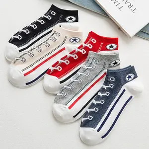 Factory Manufacturer Cheap Price Casual Sneaker Socks Cotton Men Ankle Sock Shoes