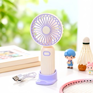 Ventilador Portátil LingPan de 2W con Motor de Corriente Continua, Batería Recargable, Uso Manual y de Escritorio - Product Image 5