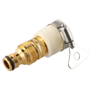 Adaptadores universales de grifo de manguera de 15-23mm, Conector de grifo de plástico duradero para manguera de agua de jardín, accesorio de tubería, herramienta de riego para jardín - Product Image 1