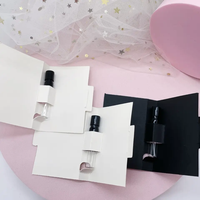 Flacon diffuseur de parfum en verre transparent de 2 ml, mini-boîte d'échantillons, format de poche, pour échantillons de parfum