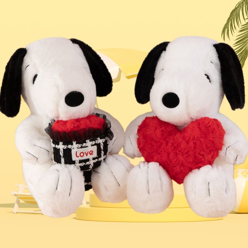 Valentine Plush Dog Hearts Wholesale Stuffed Animal Gifts