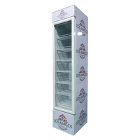 Oumeite supermarché autonome Multideck vitrine mince affichage de bière à température unique réfrigérateur pour boissons gazeuses Visi Bar