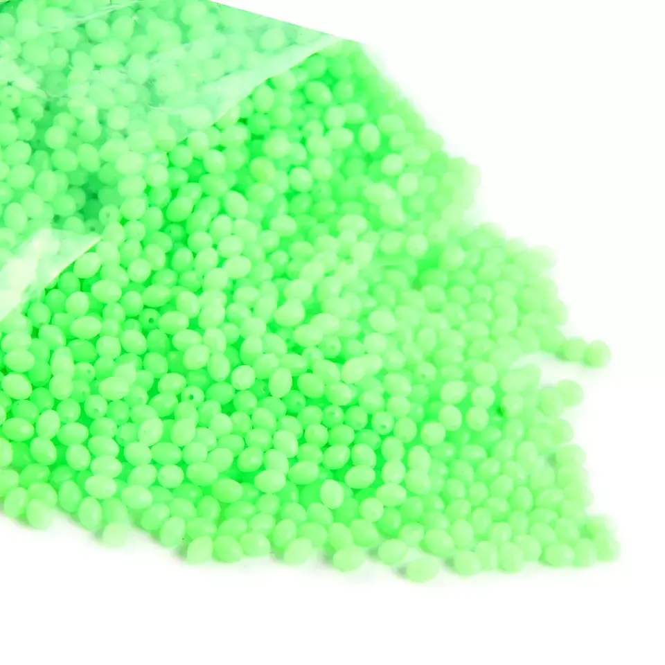 Palmer glow in the dark beads fishing luminous beads fluorescent stopper fishing bait glow gear glowing beads