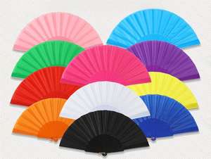 Ventaglio Pieghevole Artigianale in Tessuto con Struttura in Plastica, con Scatola Regalo - Campione Gratuito - Product Image 5