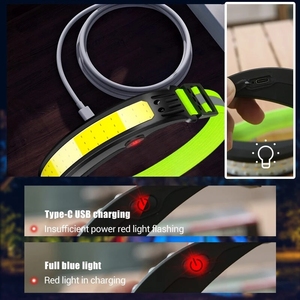 Đèn Pha Câu Cá Tích Hợp Cảm Biến COB Đèn Pin Đầu Sạc 6 Chế Độ Đèn Pin Cắm Trại Ngoài Trời Đèn Pha - Product Image 6