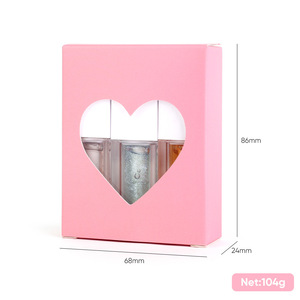 Kit de Maquillage Lèvres Brillantes 3-en-1 à Marque Blanche – Huile à Lèvres Hydratante Végane et Non Testée sur les Animaux avec Boîte Cœur - Product Image 5