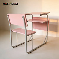 Bureau et chaise d'école professionnels à hauteur fixe, mobilier de classe robuste pour les établissements d'enseignement