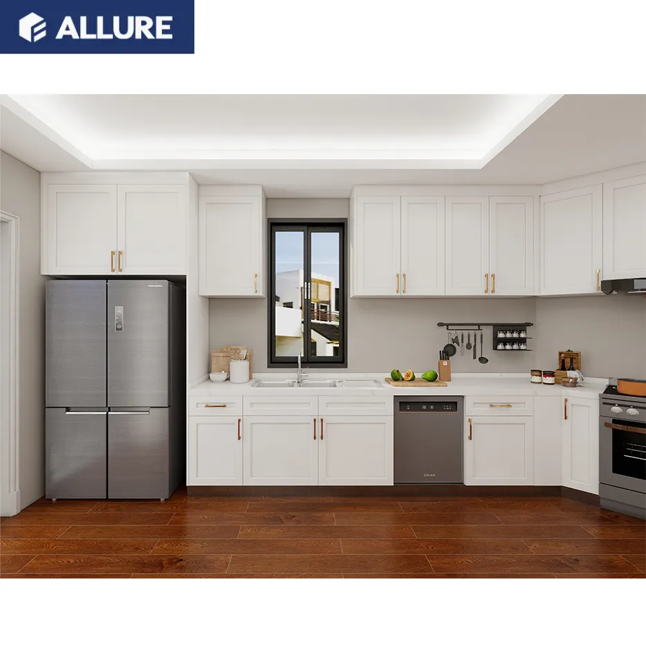 Allure personalizza mobili per la casa mobili moderni portatili mobili da cucina modulari in legno massello