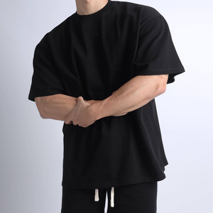 T-shirt en coton personnalisé unisexe, coupe oversize, style vintage, pour la course, avec logo graphique imprimé DGT, 280-300 g/m², vente en gros, pour hommes - Product Image 3