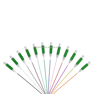 LSZH Pigtail de fibra óptica de 12 núcleos (modo único)-Cable delgado de 0,9mm/UPC FTTH/FTTX Uso longitud personalizable - Product Image 2