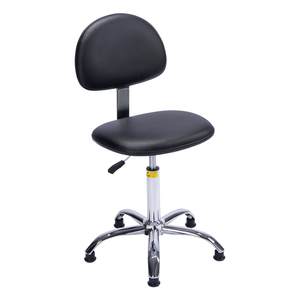 Silla de <span class=keywords><strong>Laboratorio</strong></span> Ergonómica y Ajustable de Cuero ESD P08 con Reposapiés, Ruedas y Respaldo para Laboratorios de Ciencias, Escuelas, Laboratorios de Computación y Técnicos - Product Image 1