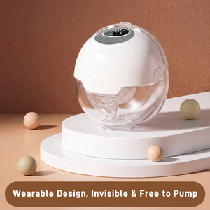 Tire-lait électrique portable avec fonction de thérapie thermique automatique et de massage, 9 vitesses, équipé d'une veilleuse LED - Product Image 4