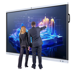 2025 55 65 inchsmart tương tác phẳng 4K màn hình cảm ứng tất cả-trong-một kỹ thuật số điện tử bảng cho lớp học & hội nghị - Product Image 1