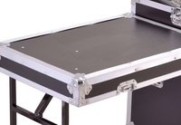 Flight case OEM sur mesure de grande taille pour amplificateurs de puissance de scène et boîtes d'éclairage, certifié IP65, surface pliable en aluminium+ABS