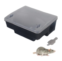 Boîte de piège à appât pour rats jetable professionnelle pour la lutte antiparasitaire en intérieur et en extérieur Utilisation estivale et printanière Répulsif pour les souris