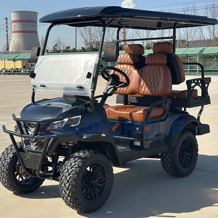 Kamp elektrikli araç lityum Golf arabası araba elektrikli avcılık Off Road Golf arabası
