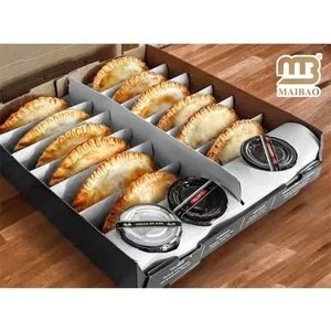 <span class=keywords><strong>Boîte</strong></span> à emporter personnalisée pour empanadas avec compartiment pour sauce, <span class=keywords><strong>boîte</strong></span> individuelle en <span class=keywords><strong>carton</strong></span> pour dumplings, emballage pour la restauration rapide à emporter - Product Image 6