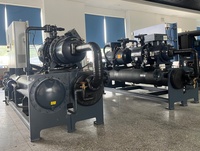 Refroidisseur d'eau industriel à vis QTC-60WD 45KW 400V refroidisseur à vis de refroidissement par eau refroidisseur d'eau compresseur Hanbell