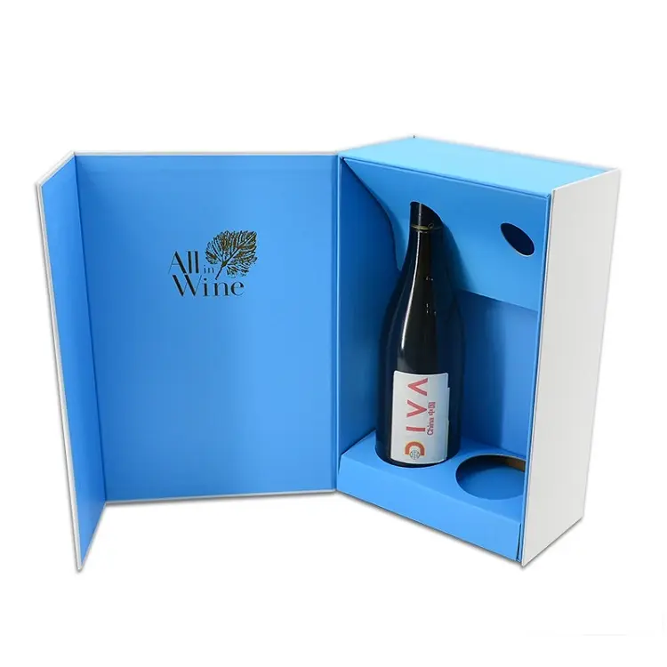 Dekorasyon büyük hediye silindir mantar tatlı kırmızı iki şişe 2 şişe posta ambalaj özel şarap kutusu
