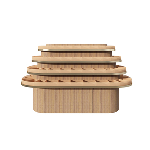 Góndola circular de madera para tienda de dulces, estantería de madera para supermercados - Product Image 2