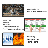 Sistema de Visualización para Cocina, Pantalla LED Digital de 24 Pulgadas con Android 13, Resolución 1920x1080, Animación para Restaurantes y Tiendas Minoristas