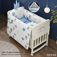 Lit bébé multifonctionnel en bois de style européen NZMAN, design moderne pour les nouveau-nés, pour la chambre d'hôtel, l'extérieur et le salon