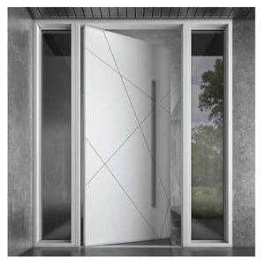 <span class=keywords><strong>Porte</strong></span> pivotante extérieure en aluminium <span class=keywords><strong>noir</strong></span> de luxe pour villa, maison, <span class=keywords><strong>entrée</strong></span> principale - Product Image 3