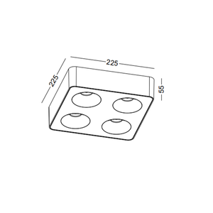 Công suất cao hiện đại mới được quảng trường <span class=keywords><strong>Downlight</strong></span> 32 wát LED trần <span class=keywords><strong>Downlight</strong></span> ánh sáng cho trong nhà thay đổi độ sáng đèn - Product Image 6