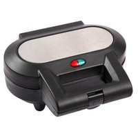 Gaufrier à sandwich en forme de cœur à 2 tranches avec panneau décoratif en acier inoxydable