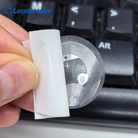 Etiqueta NFC Leadercolor ISO14443A, Inlay Húmedo/Seco de 18/20/25/30 mm, Etiqueta RFID Ntag213 para Control de Acceso