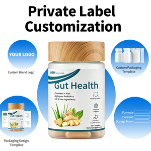 Cápsulas para la Salud Intestinal de Marca Privada OEM con Probióticos, Cúrcuma y Aloe, para Vendedores de Amazon FBA, Cumple con COA y Pruebas de Terceros - Product Image 2