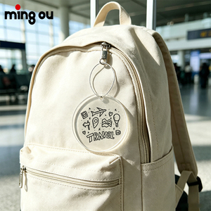 <span class=keywords><strong>Étiquette</strong></span> de bagage en acrylique vierge, forme ronde, <span class=keywords><strong>pour</strong></span> <span class=keywords><strong>valise</strong></span> de voyage, imprimable UV, en stock, personnalisable - Product Image 5