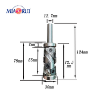 Miaorui 12.7*30 * 124L * 2T spirale bois tête de coupe disque fraise amovible carbure lame routeur spirale affleurante garniture routeur Bits