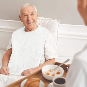 Offre Spéciale personnes âgées handicapées maison bavoir imprimé adulte alimentation bavoir réutilisable étanche unisexe adulte salle à manger bavoir - Product Image 4